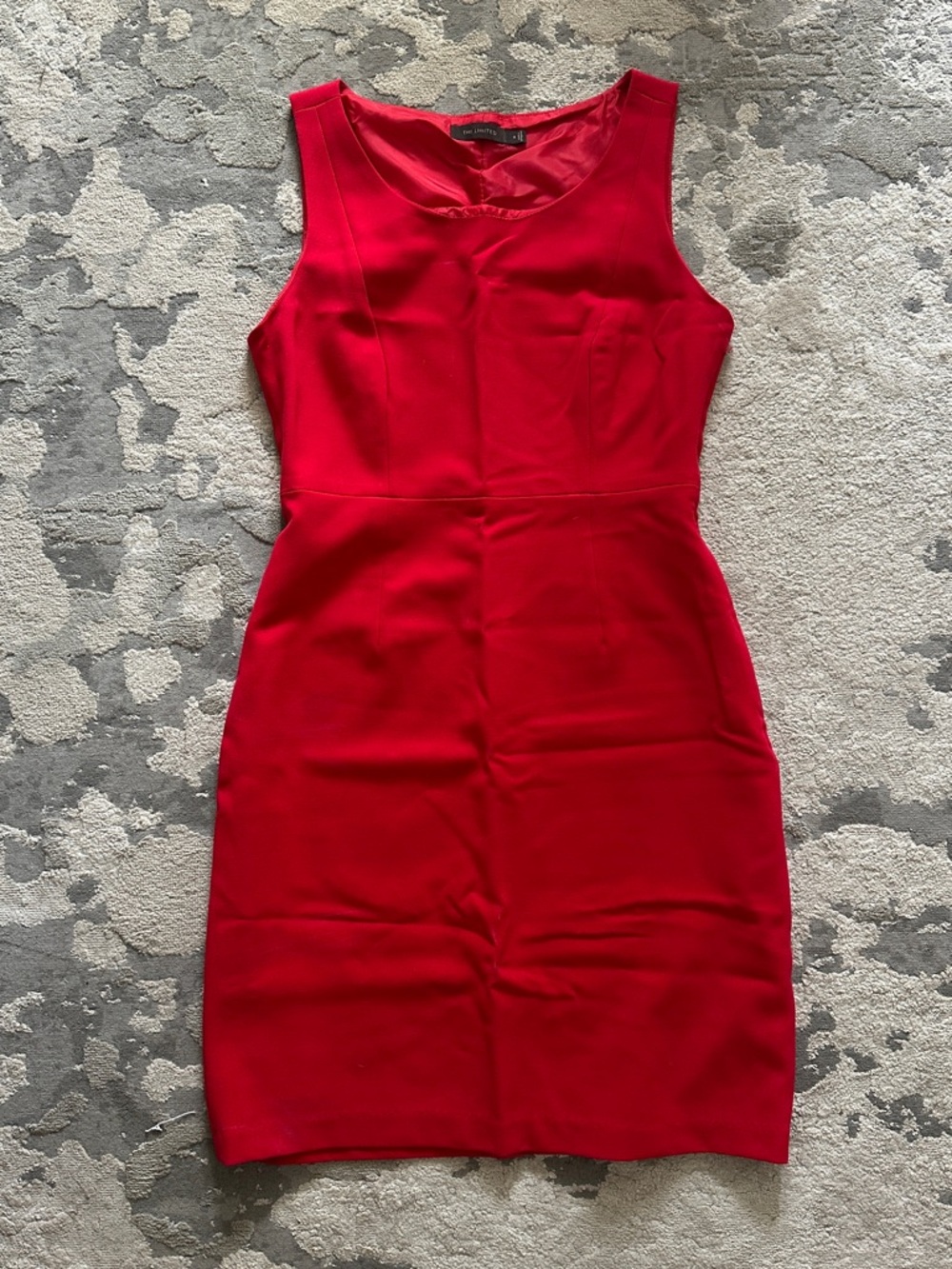 [The Limited] Red Sleeveless Sheath Dress